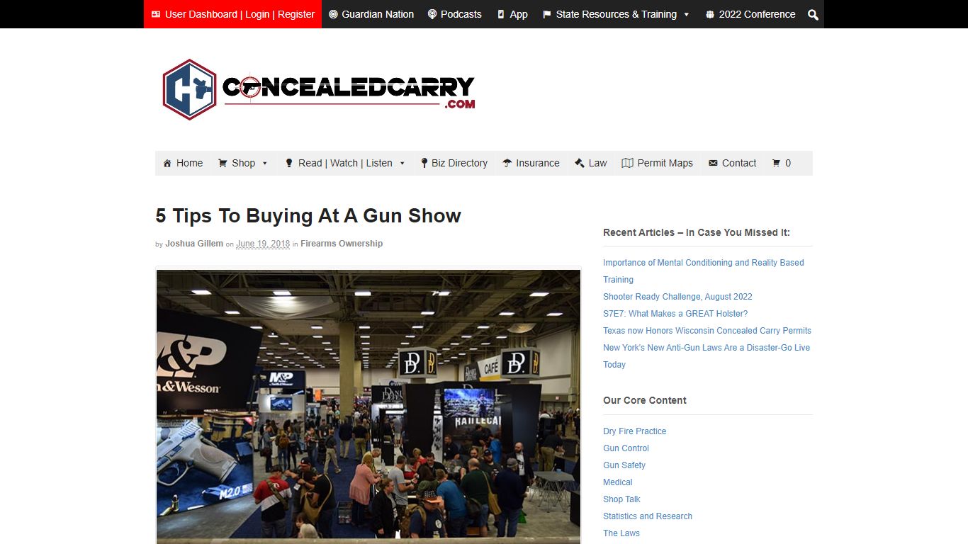 5 Tips To Buying At A Gun Show » Concealed Carry Inc